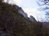 Halfway up the hiking trail at Seneca Rock