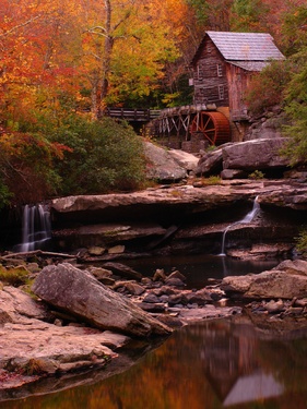 Autumn Sunset Grist Mill WV