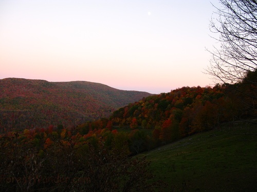 Mountain Country Road Fall Foliage
