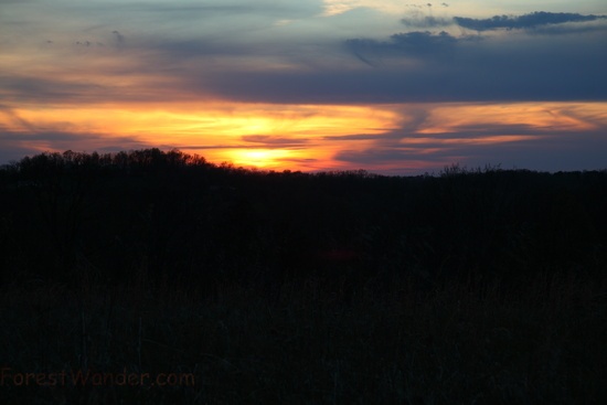 Spring Sunset Mountain Tops