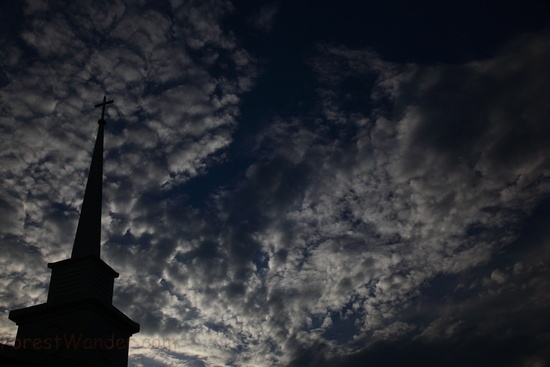 Church Steeple Clouds