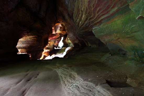 Rock House Water Basin Cave Colorful