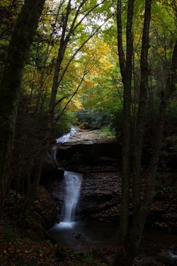 Autumn Waterfall Cascades Fall Foliage
