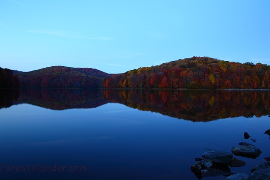 Summit Lake wv Autumn Trees Reflections