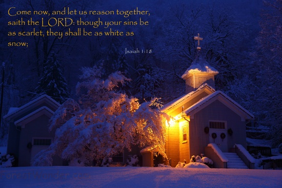 Isaiah 1-18 Let Us Reason Together White Snow Church