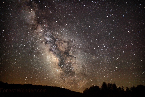 Milky way Galaxy Summit Lake Wv