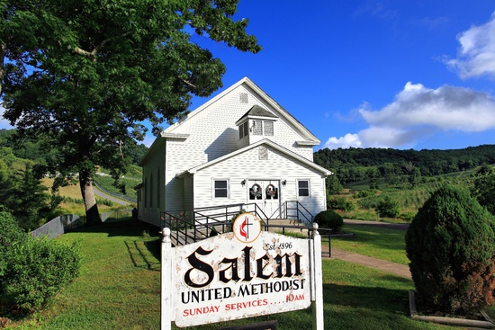 Little White Country Church Summer