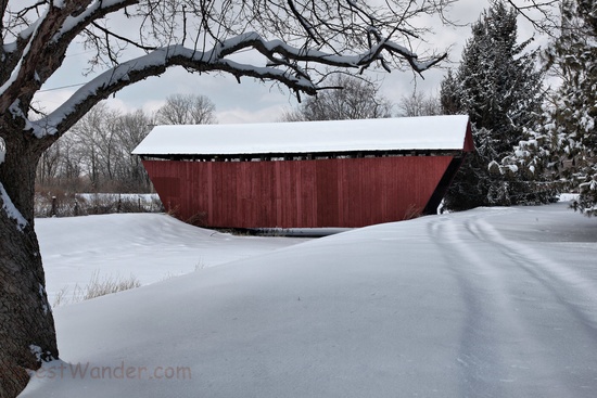 Winter Covered Bridge