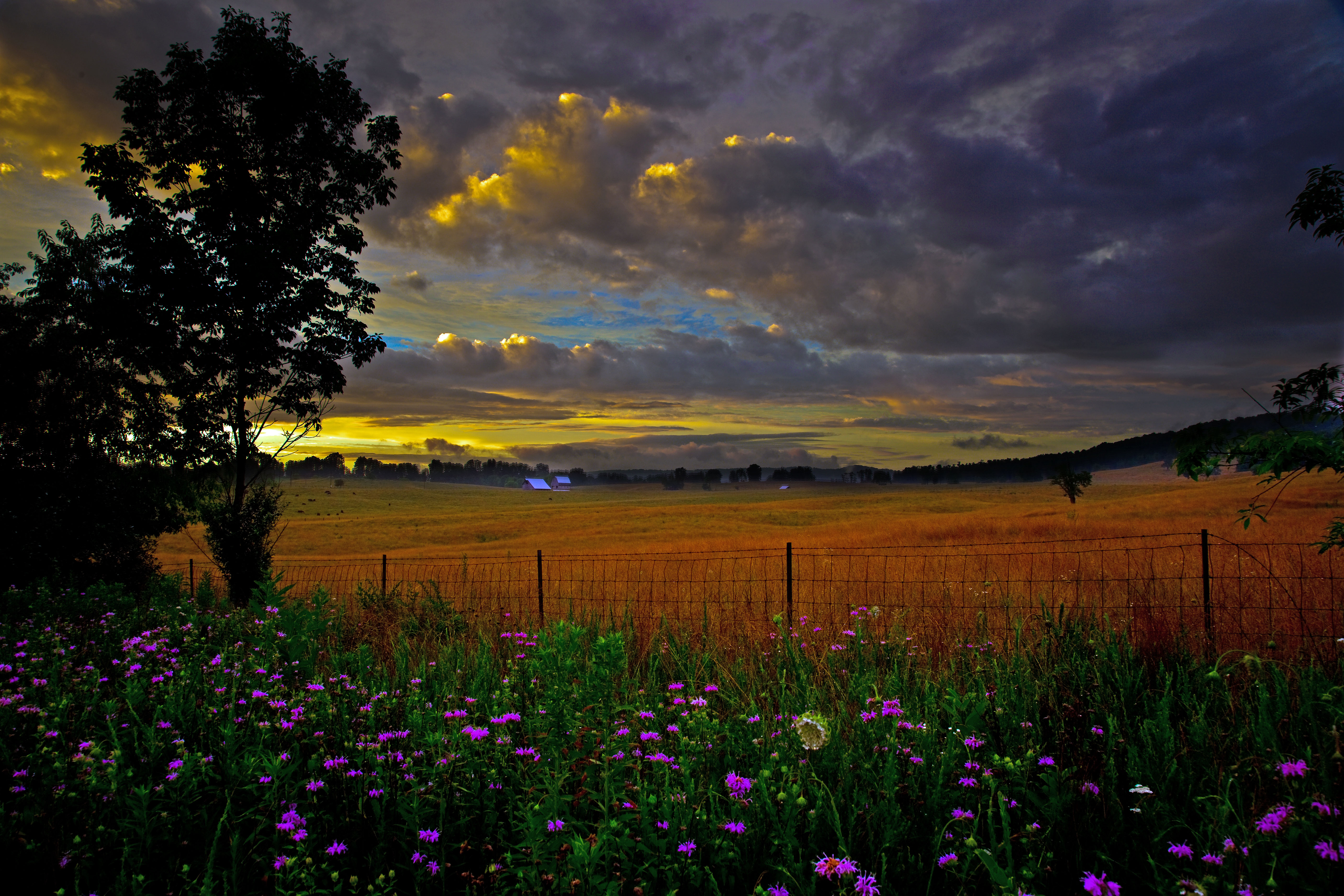 Scenic Country Farm Structures Free Nature Pictures By Forestwander