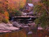 _center_thumbnail_1469.jpg : Glade Creek Gristmill Sunset