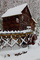 West Virginia Grist mill Winter Snow Perfect Postcard