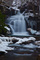 Winter Waterfall Snow Rocks