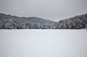 Scenic Winter Mountains Frozen Lake