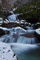 Winter Waterfall Rocks Ravine
