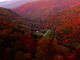Autumn Mountain Village Scene
