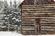 Rustic Country Cabin Snow Storm